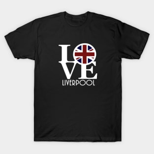 LOVE Liverpool (white text) T-Shirt